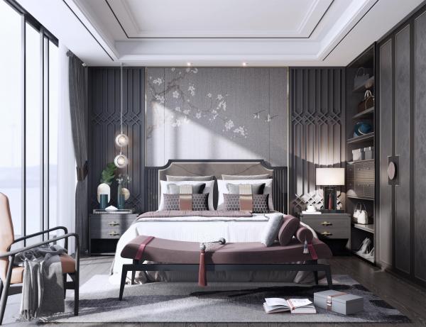 中式风格—主卧系列3